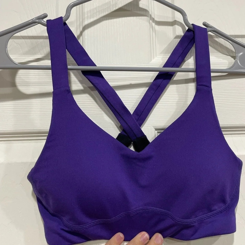 Lucy Women's XS Balance Makes Perfect Sports Bra GUC Purple